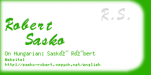 robert sasko business card